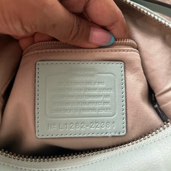 Coach Legacy Courtenay Hobo Light Blue Leather Shoulder Bag - Picture 7 of 9